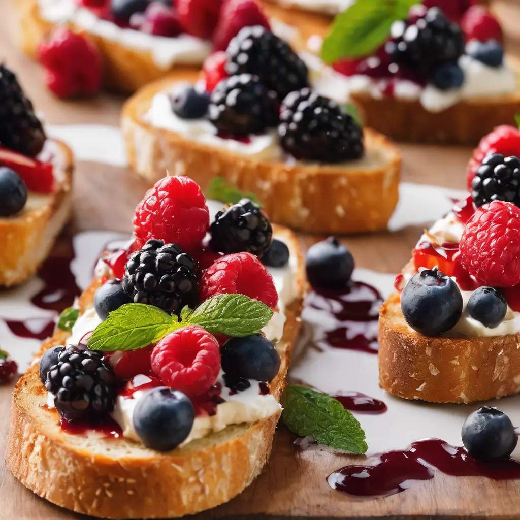 Balsamic Berry Bruschetta