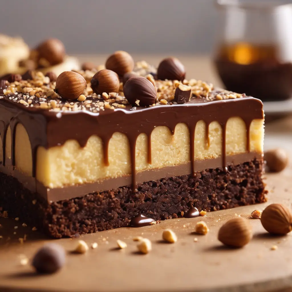 Golden Hazelnut Slice